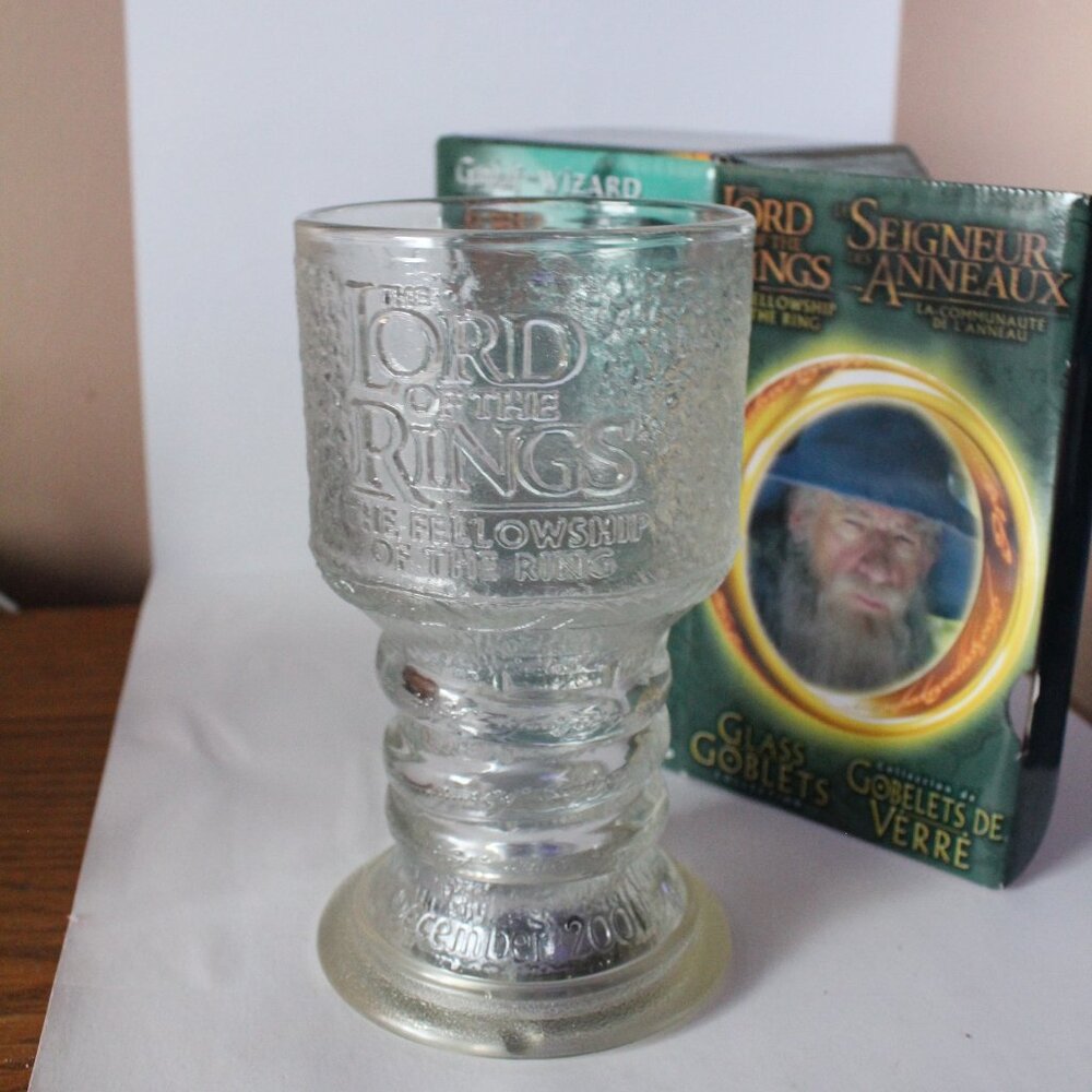Lord Of The Rings Burger King 2001 Glass Goblet Gandalf